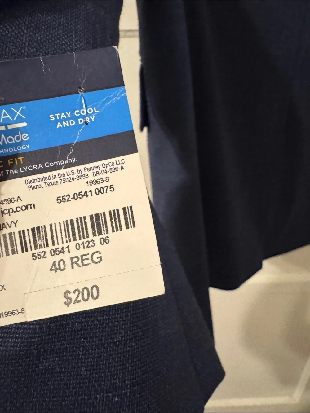 Stafford men suit jacket Sz 40 regular  retail $200